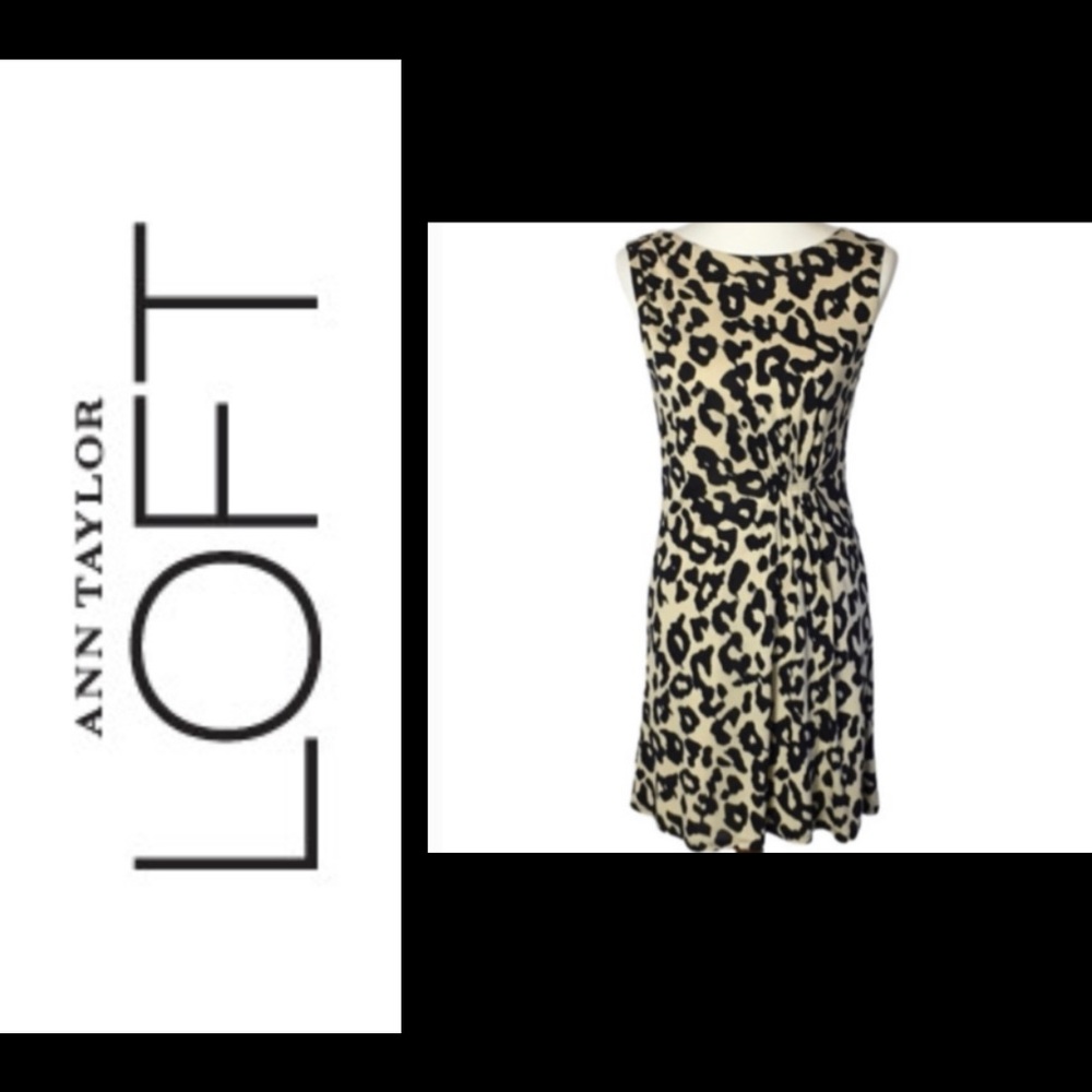 Ann Taylor LOFT Dress Cheetah Print